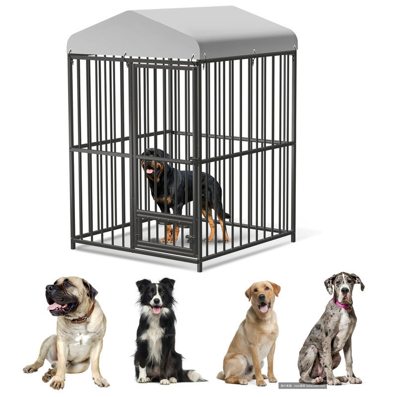 Tucker Murphy Pet™ Outdoor Dog Kennel Outside Heavy Duty Dog Enclosure ...